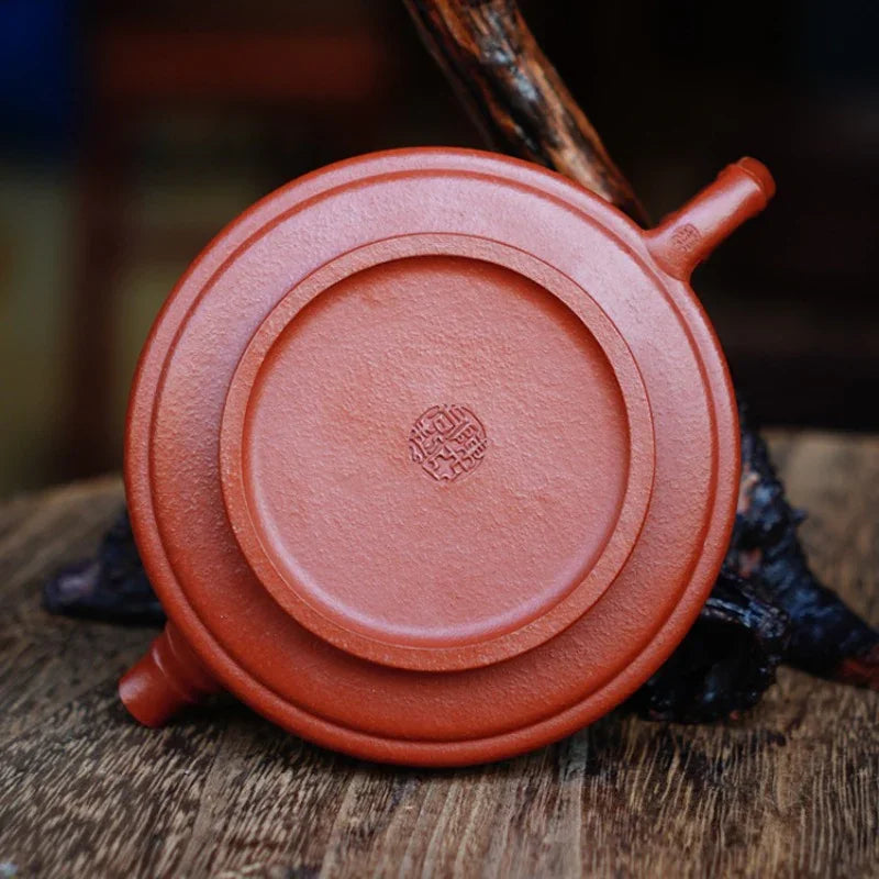 full-handmade-yixing-zisha-teapot-flat-bamboo-pot-zhu-ni-200ml-yiqin-tea-house-yiqinteahouse-com-10 - YIQIN TEA HOUSE 一沁茶舍 yiqinteahouse.com
