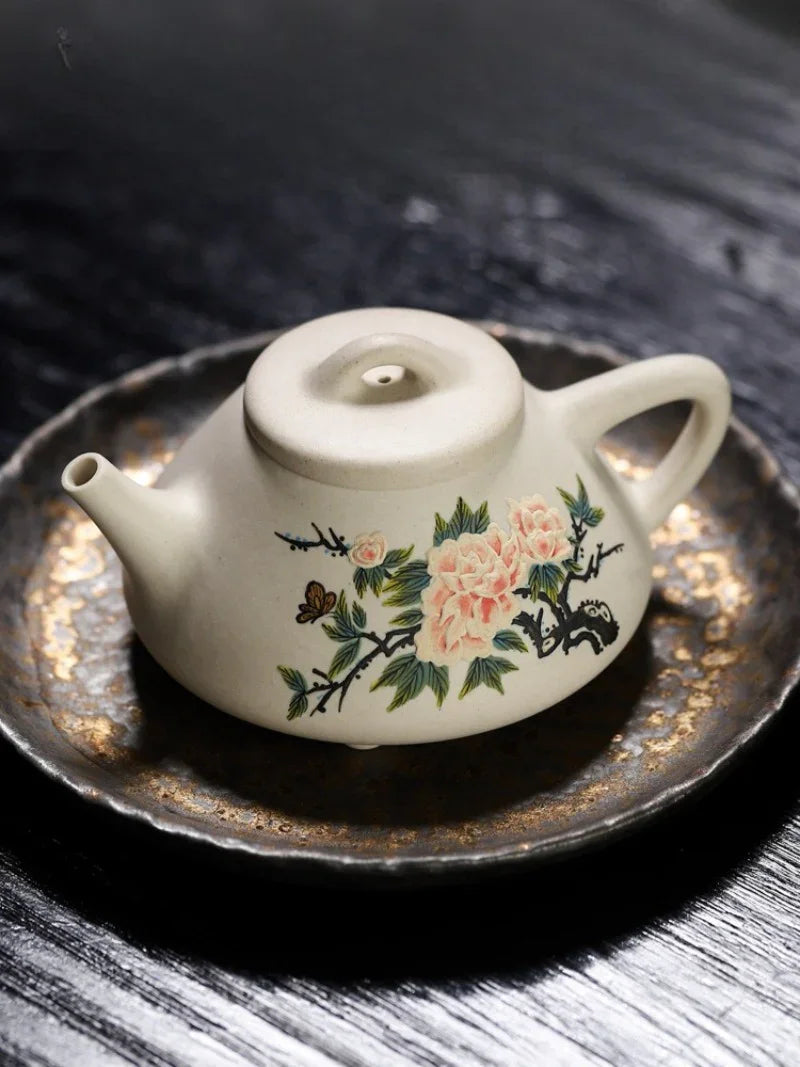 full-handmade-yixing-zisha-teapot-flowers-collection-1-pot-4-cups-set-bei-duan-ni-245ml-yiqin-tea-house-yiqinteahouse-com-16 - YIQIN TEA HOUSE 一沁茶舍 yiqinteahouse.com