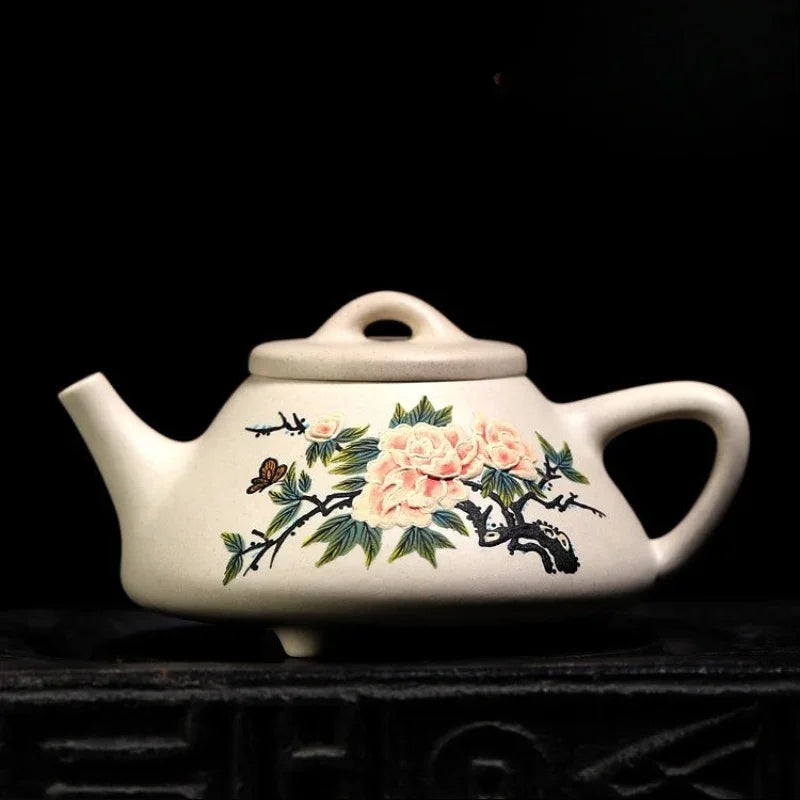 full-handmade-yixing-zisha-teapot-flowers-collection-1-pot-4-cups-set-bei-duan-ni-245ml-yiqin-tea-house-yiqinteahouse-com-4 - YIQIN TEA HOUSE 一沁茶舍 yiqinteahouse.com