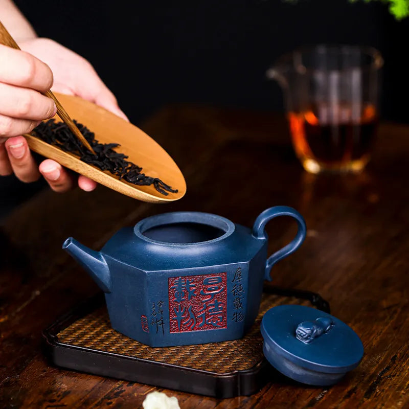 Full Handmade Yixing Zisha Teapot [Flying Leopard] (Tian Qing Ni - 300ml) - YIQIN TEA HOUSE | yiqinteahouse.com | 200-300ml, full handmade zisha teapot, new arrival, teapot, teaware