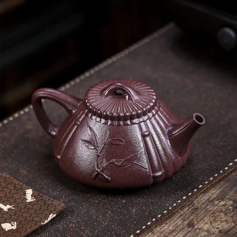 Full Handmade Yixing Zisha Teapot [Gao Feng Liang Jie] (30 Mu Zi Ni - 530ml)