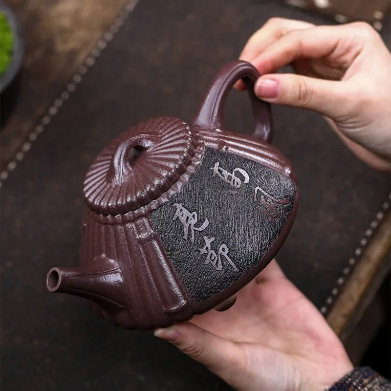 Full Handmade Yixing Zisha Teapot [Gao Feng Liang Jie] (30 Mu Zi Ni - 530ml)