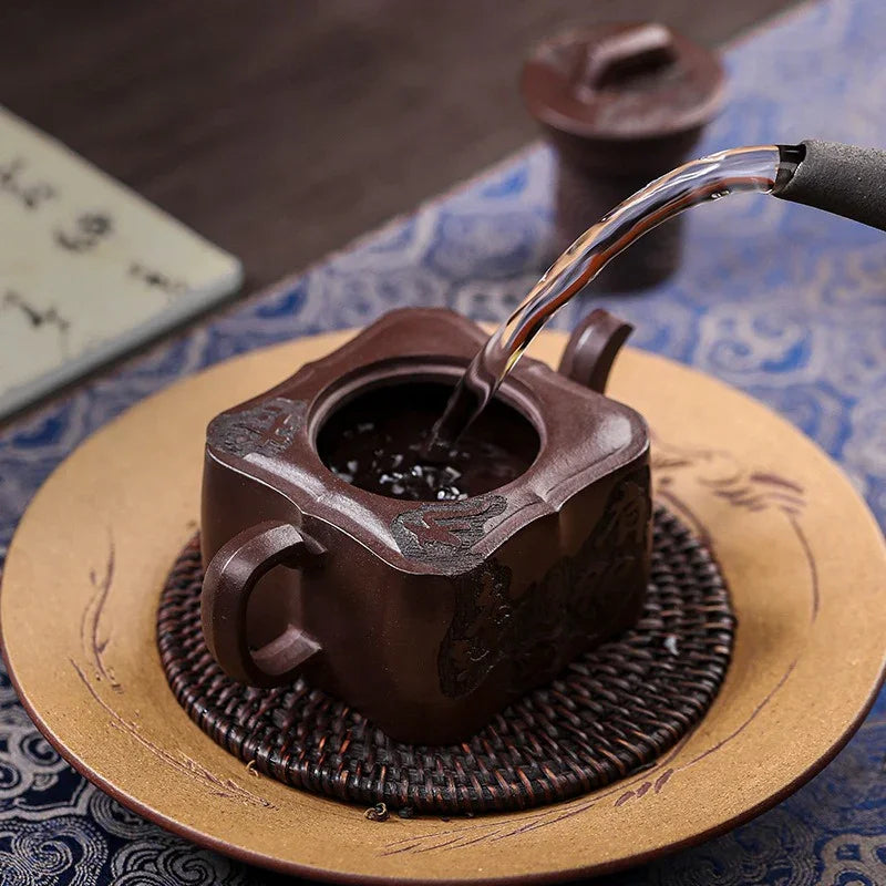 Teko Zisha Yixing Buatan Tangan Sepenuhnya [Gao Peng Man Zuo] (Lao Zi Ni - 180ml)
