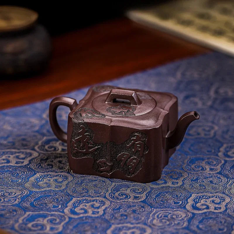 Teko Zisha Yixing Buatan Tangan Sepenuhnya [Gao Peng Man Zuo] (Lao Zi Ni - 180ml)