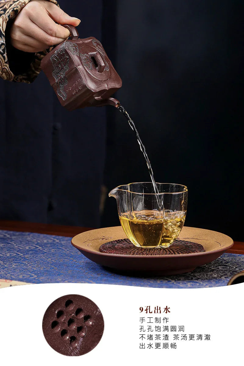 Teko Zisha Yixing Buatan Tangan Sepenuhnya [Gao Peng Man Zuo] (Lao Zi Ni - 180ml)