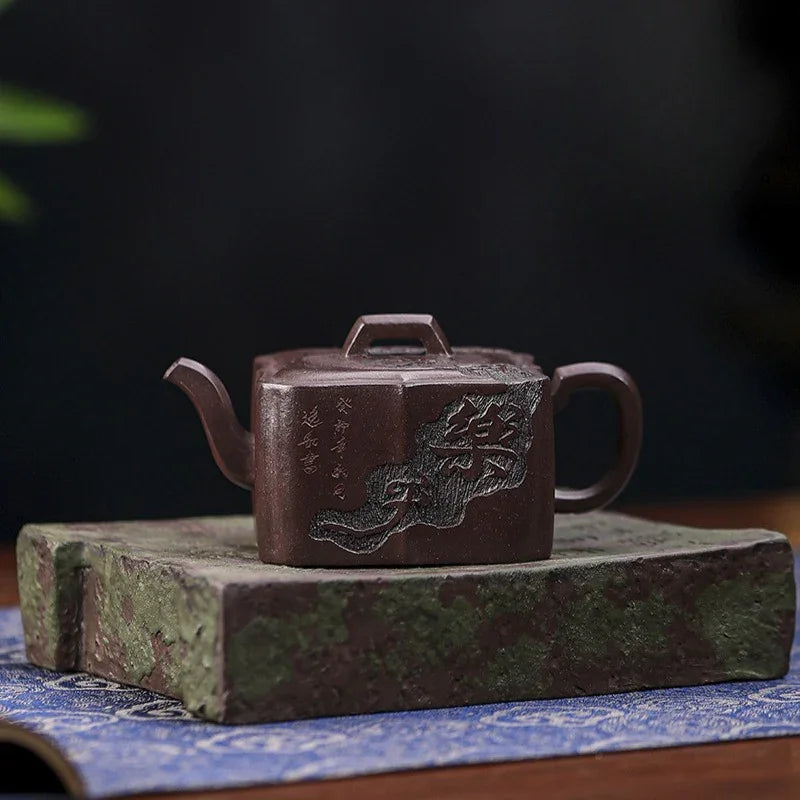 Teko Zisha Yixing Buatan Tangan Sepenuhnya [Gao Peng Man Zuo] (Lao Zi Ni - 180ml)