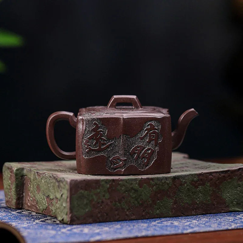 Teko Zisha Yixing Buatan Tangan Sepenuhnya [Gao Peng Man Zuo] (Lao Zi Ni - 180ml)
