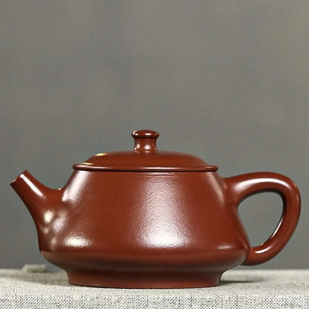 Teko Yixing Zisha Buatan Tangan Sepenuhnya [Gao Piao Pot] (Zi Zhu Ni - 160ml)