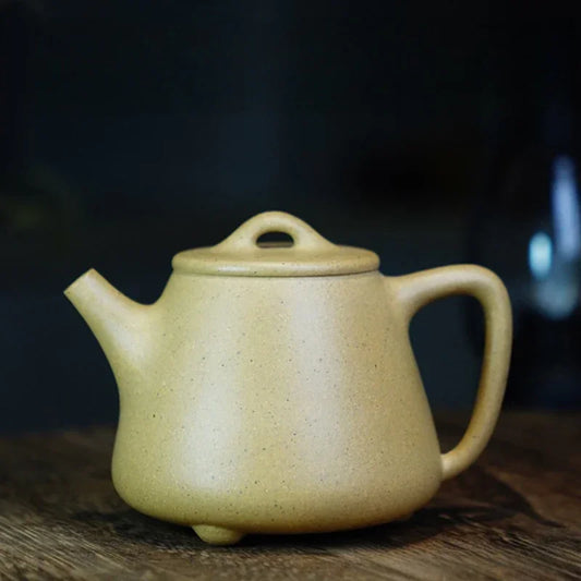 Teko Yixing Zisha Buatan Tangan Sepenuhnya [Gao Shi Piao Pot] (Bensan Lu Ni - 210ml)
