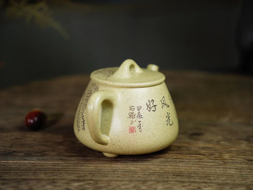 Full Handmade Yixing Zisha Teapot [Gao Shi Piao Pot] (Benson Lu Ni - 200ml) - YIQIN TEA HOUSE | yiqinteahouse.com | 200-300ml, full handmade zisha teapot, teapot, teaware