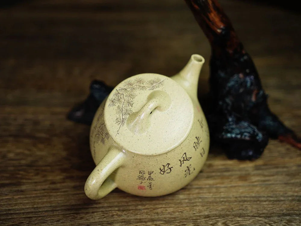 Full Handmade Yixing Zisha Teapot [Gao Shi Piao Pot] (Benson Lu Ni - 200ml) - YIQIN TEA HOUSE | yiqinteahouse.com | 200-300ml, full handmade zisha teapot, teapot, teaware