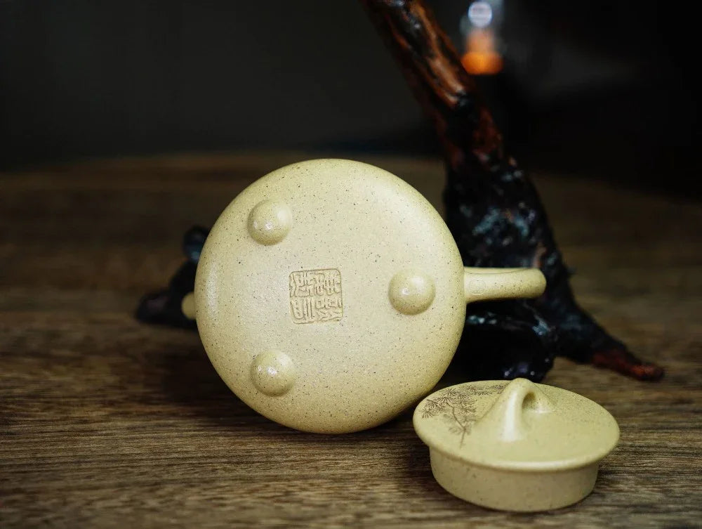 Full Handmade Yixing Zisha Teapot [Gao Shi Piao Pot] (Benson Lu Ni - 200ml) - YIQIN TEA HOUSE | yiqinteahouse.com | 200-300ml, full handmade zisha teapot, teapot, teaware