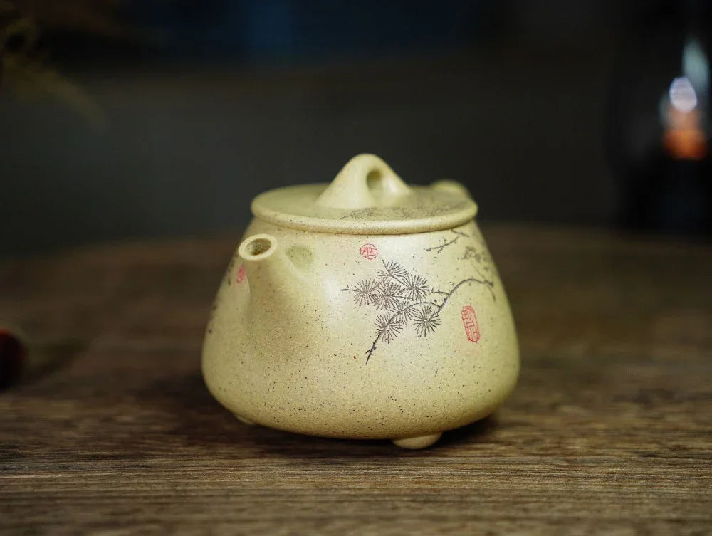 Full Handmade Yixing Zisha Teapot [Gao Shi Piao Pot] (Benson Lu Ni - 200ml) - YIQIN TEA HOUSE | yiqinteahouse.com | 200-300ml, full handmade zisha teapot, teapot, teaware