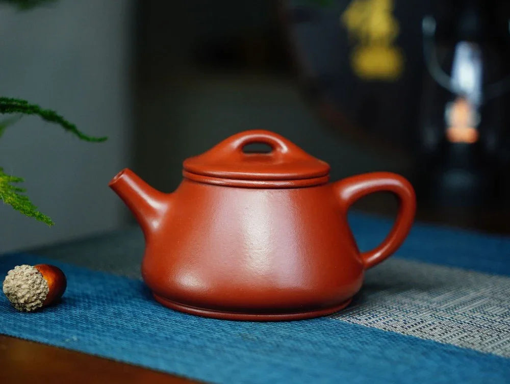 Full Handmade Yixing Zisha Teapot [Gao Shi Piao Pot] (Dahongpao - 200ml) - YIQIN TEA HOUSE | yiqinteahouse.com | 200-300ml, full handmade zisha teapot, teapot, teaware