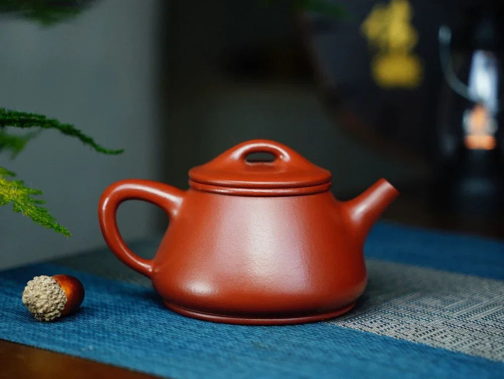 Full Handmade Yixing Zisha Teapot [Gao Shi Piao Pot] (Dahongpao - 200ml) - YIQIN TEA HOUSE | yiqinteahouse.com | 200-300ml, full handmade zisha teapot, teapot, teaware