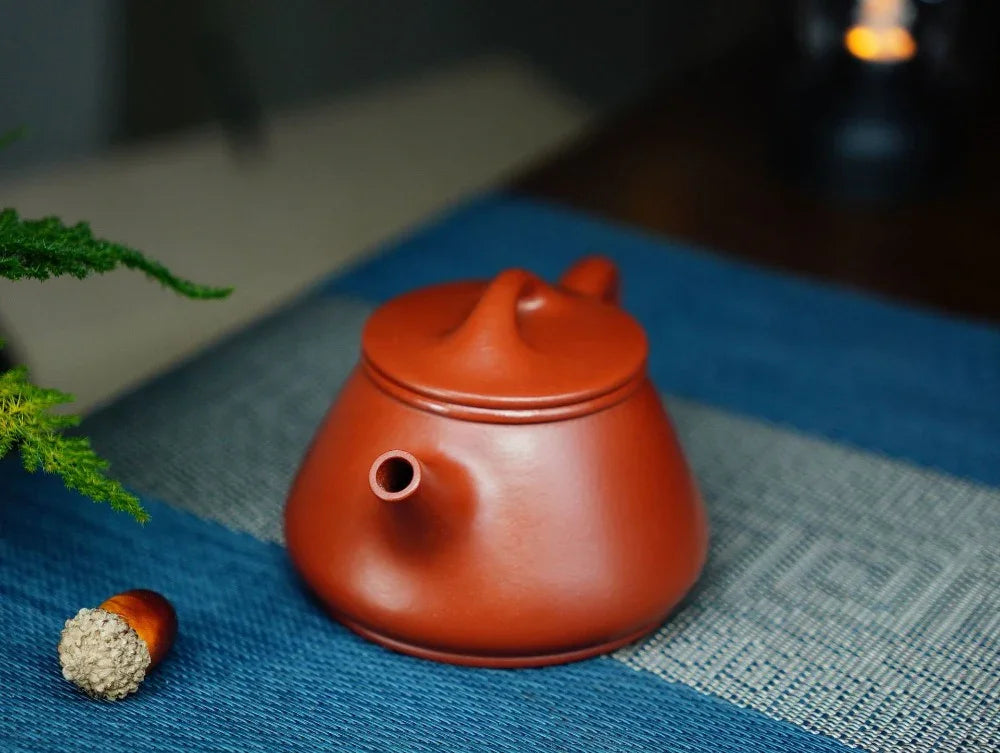 Full Handmade Yixing Zisha Teapot [Gao Shi Piao Pot] (Dahongpao - 200ml) - YIQIN TEA HOUSE | yiqinteahouse.com | 200-300ml, full handmade zisha teapot, teapot, teaware