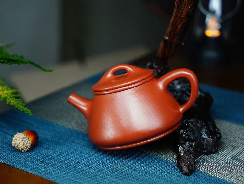 Full Handmade Yixing Zisha Teapot [Gao Shi Piao Pot] (Dahongpao - 200ml) - YIQIN TEA HOUSE | yiqinteahouse.com | 200-300ml, full handmade zisha teapot, teapot, teaware