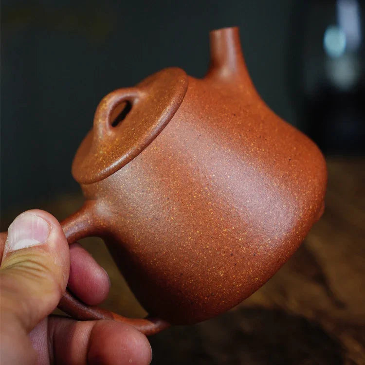 Teko Zisha Yixing Buatan Tangan Sepenuhnya [Gao Shi Piao Pot] (Jiang Po Ni - 230ml)