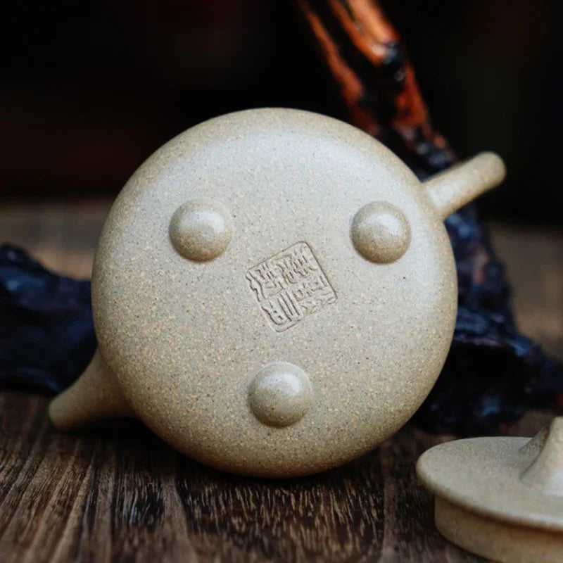 Teko Zisha Yixing Buatan Tangan Sepenuhnya [Gao Shi Piao Pot] (Qing Duan Ni - 190ml)