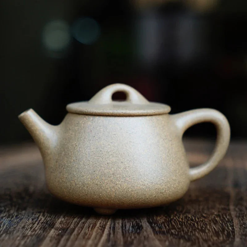 Teko Zisha Yixing Buatan Tangan Sepenuhnya [Gao Shi Piao Pot] (Qing Duan Ni - 190ml)