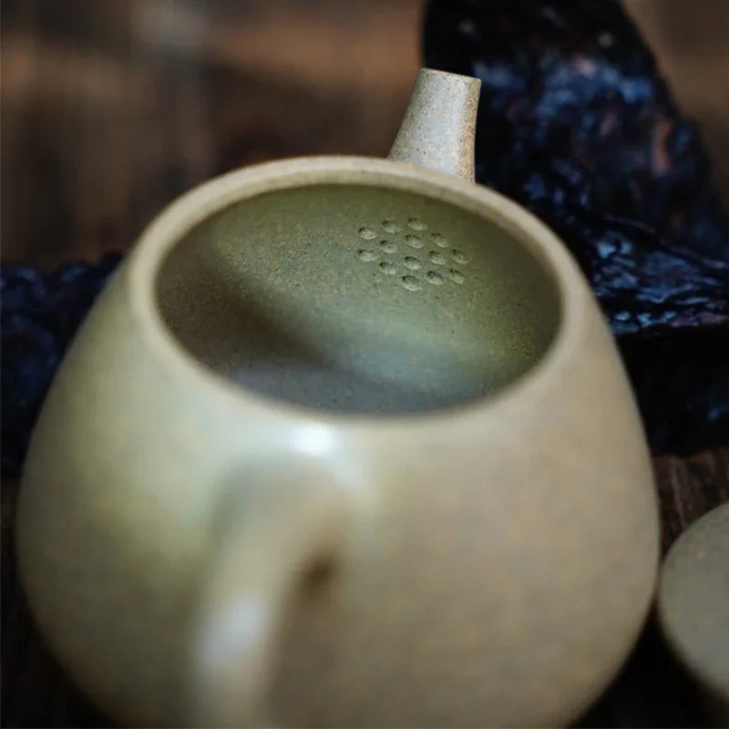 Teko Zisha Yixing Buatan Tangan Sepenuhnya [Gao Shi Piao Pot] (Qing Duan Ni - 190ml)
