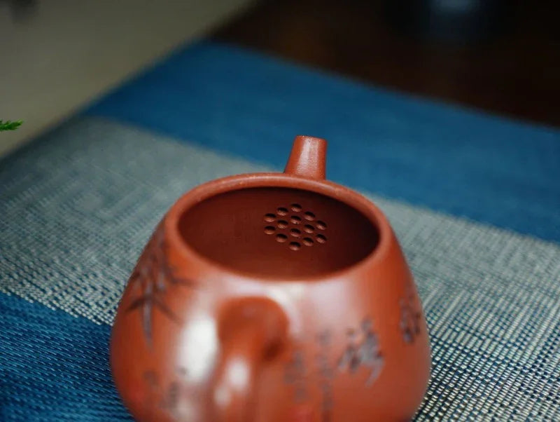 Full Handmade Yixing Zisha Teapot [Gao Shi Piao Pot] (Zhu Ni - 180ml) - YIQIN TEA HOUSE | yiqinteahouse.com | <200ml, full handmade zisha teapot, teapot, teaware