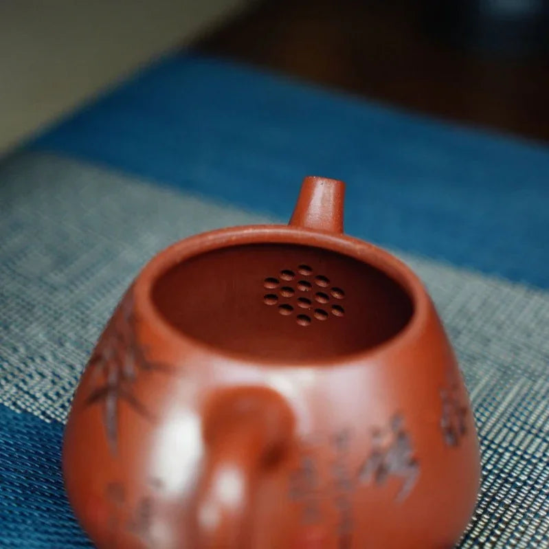 Full Handmade Yixing Zisha Teapot [Gao Shi Piao Pot] (Zhu Ni - 180ml) - YIQIN TEA HOUSE | yiqinteahouse.com | <200ml, full handmade zisha teapot, teapot, teaware