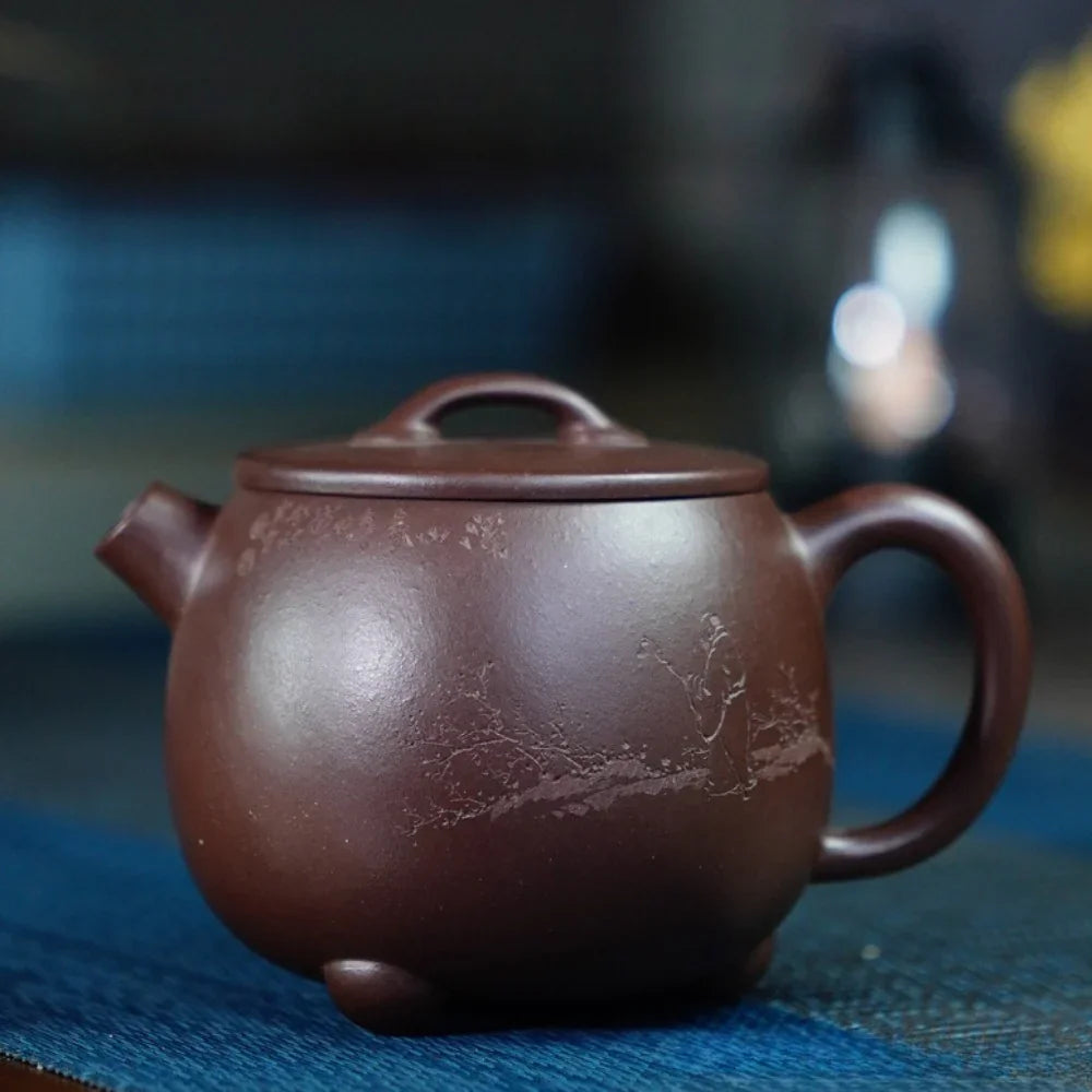 Teko Yixing Zisha Buatan Tangan Sepenuhnya [Gao Shi Piao Pot] (Zi Ni - 200ml)