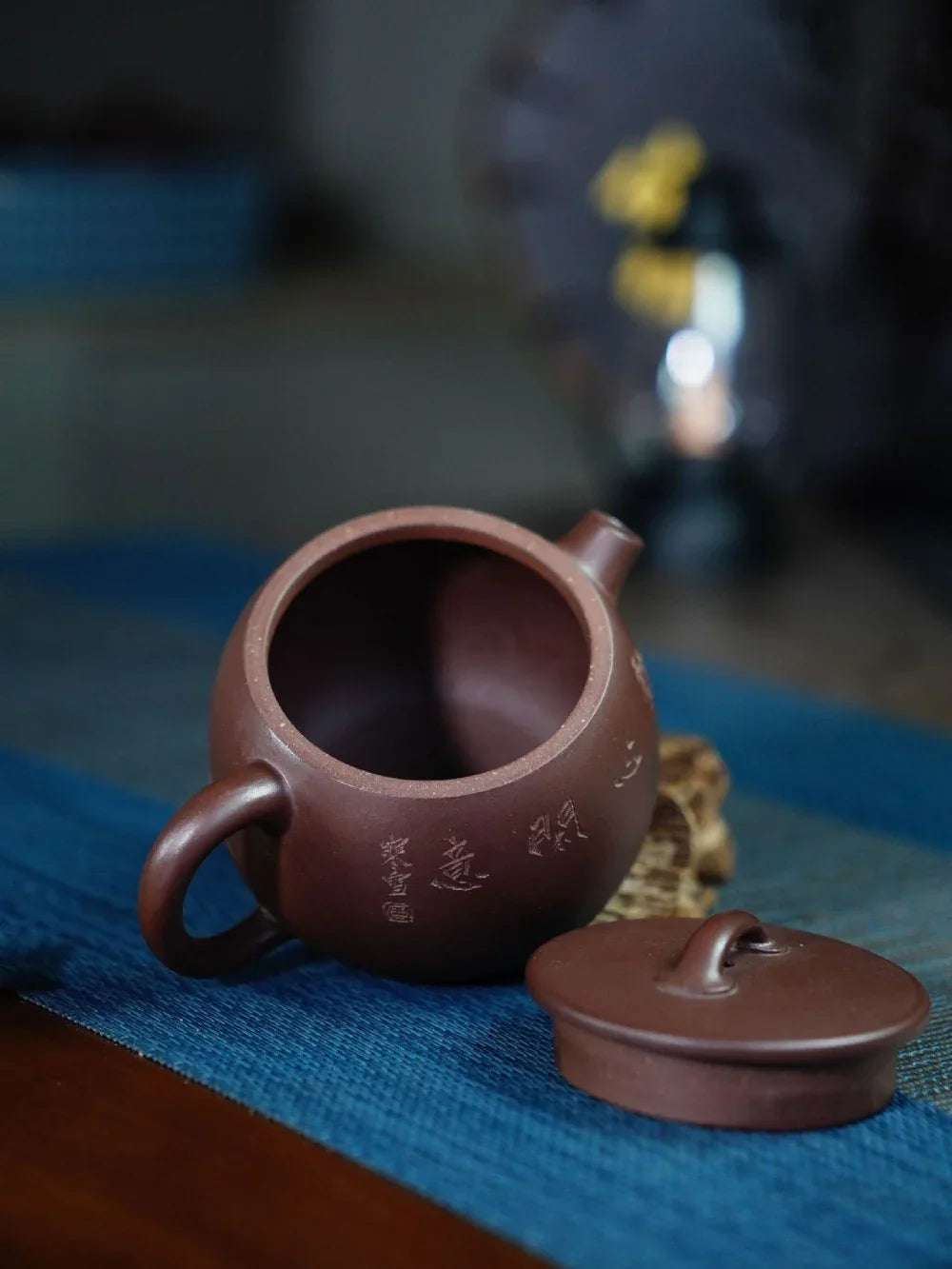 Teko Yixing Zisha Buatan Tangan Sepenuhnya [Gao Shi Piao Pot] (Zi Ni - 200ml)