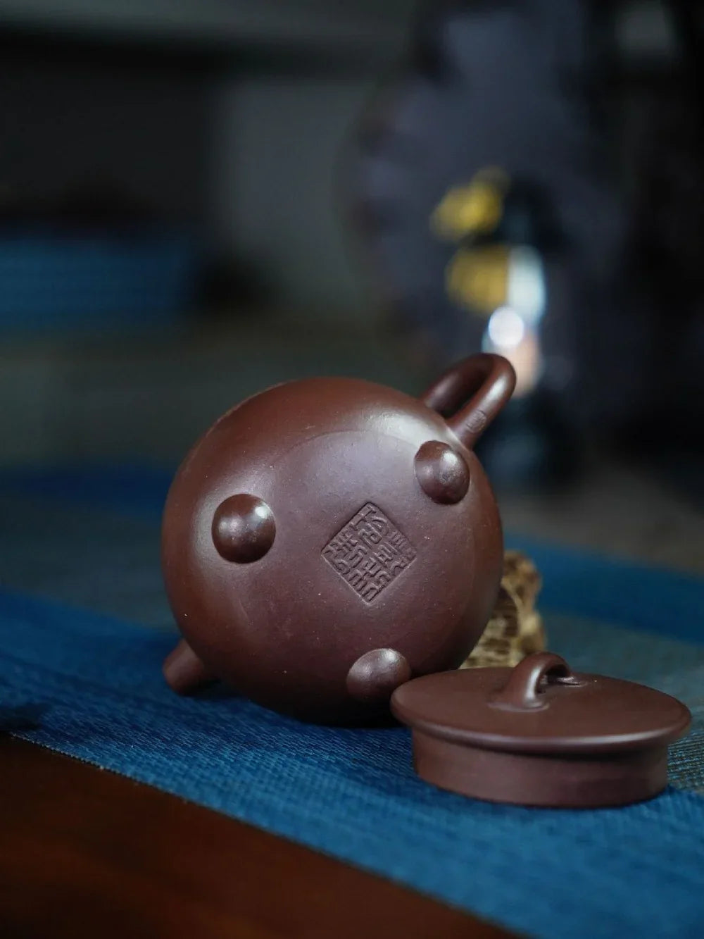 Teko Yixing Zisha Buatan Tangan Sepenuhnya [Gao Shi Piao Pot] (Zi Ni - 200ml)