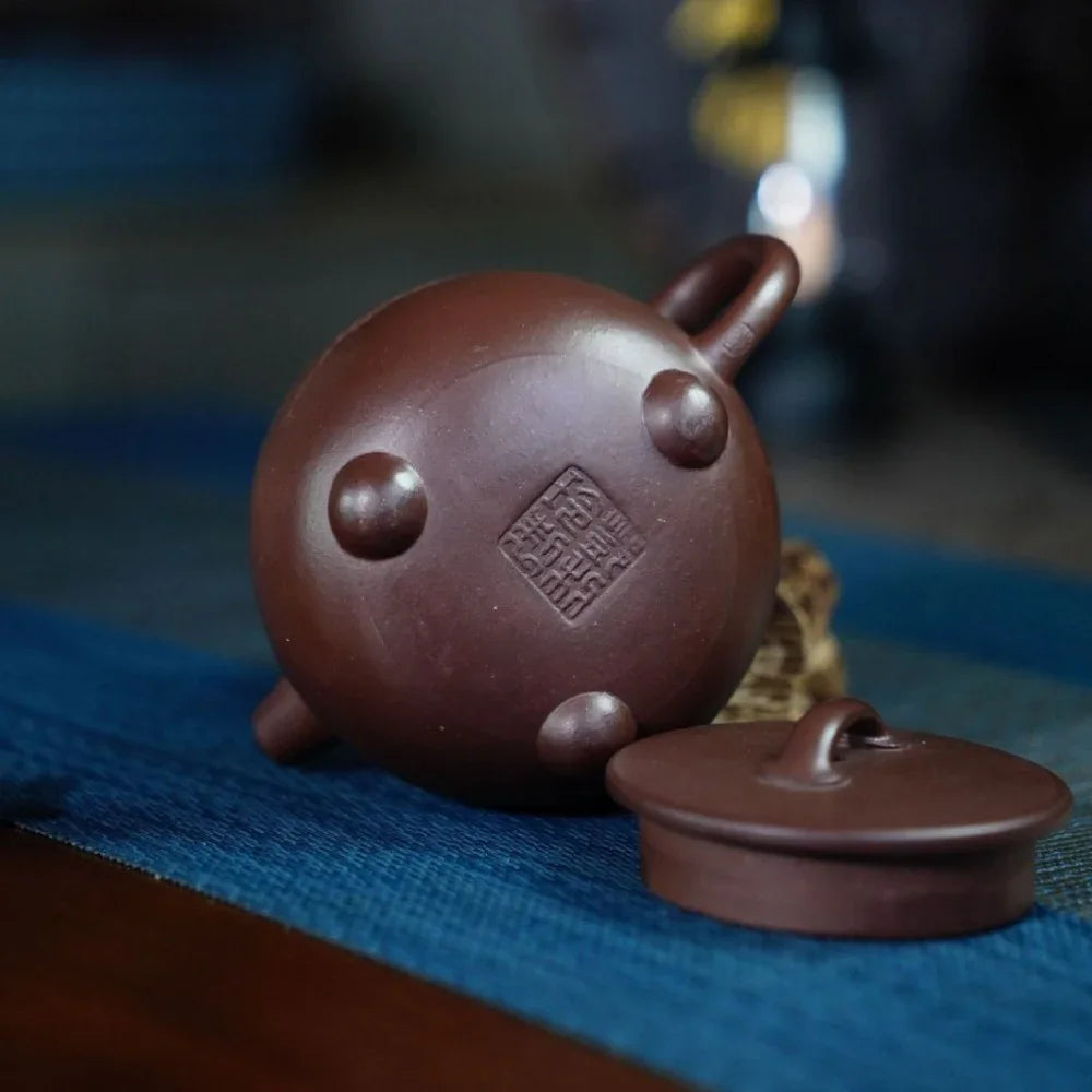 Teko Yixing Zisha Buatan Tangan Sepenuhnya [Gao Shi Piao Pot] (Zi Ni - 200ml)
