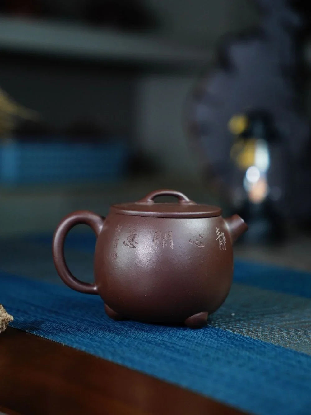 Teko Yixing Zisha Buatan Tangan Sepenuhnya [Gao Shi Piao Pot] (Zi Ni - 200ml)