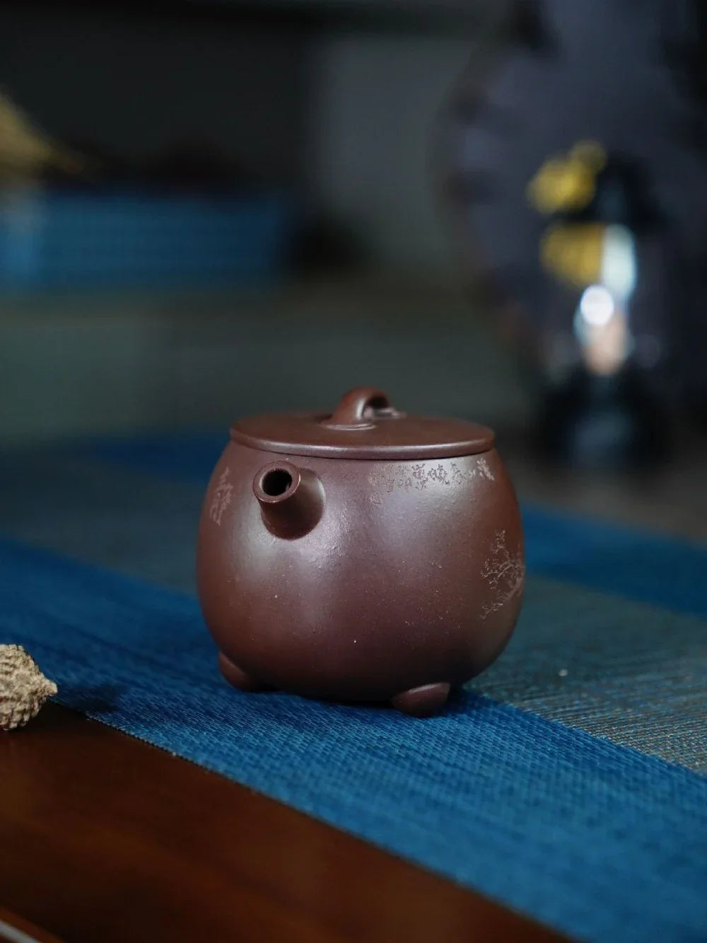 Teko Yixing Zisha Buatan Tangan Sepenuhnya [Gao Shi Piao Pot] (Zi Ni - 200ml)