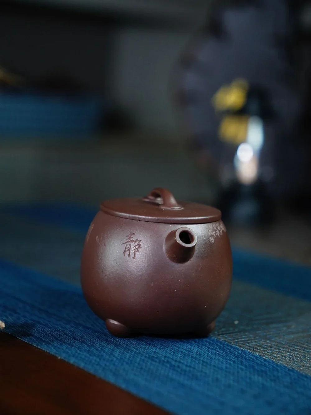 Teko Yixing Zisha Buatan Tangan Sepenuhnya [Gao Shi Piao Pot] (Zi Ni - 200ml)