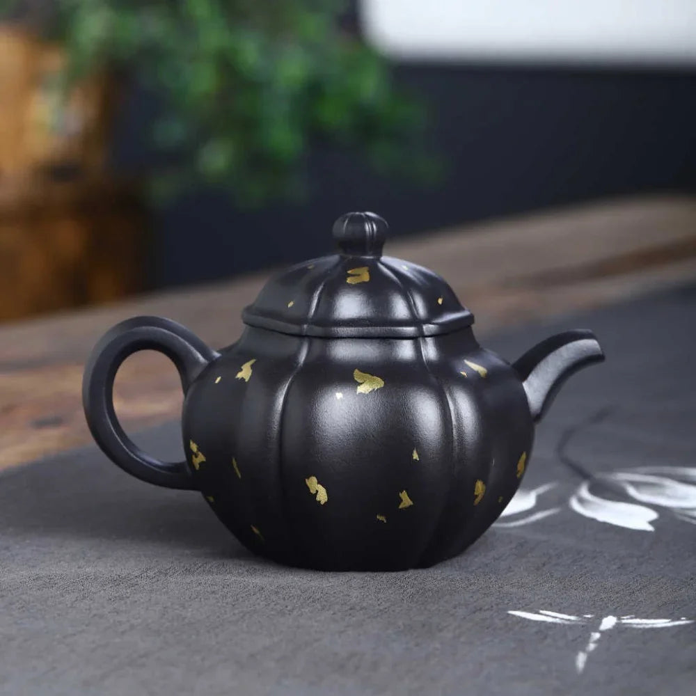 Teko Zisha Yixing Buatan Tangan Sepenuhnya [Golden Lotus Seed Pot] (Shi Huang - 300ml)
