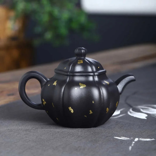 Teko Zisha Yixing Buatan Tangan Sepenuhnya [Golden Lotus Seed Pot] (Shi Huang - 300ml)