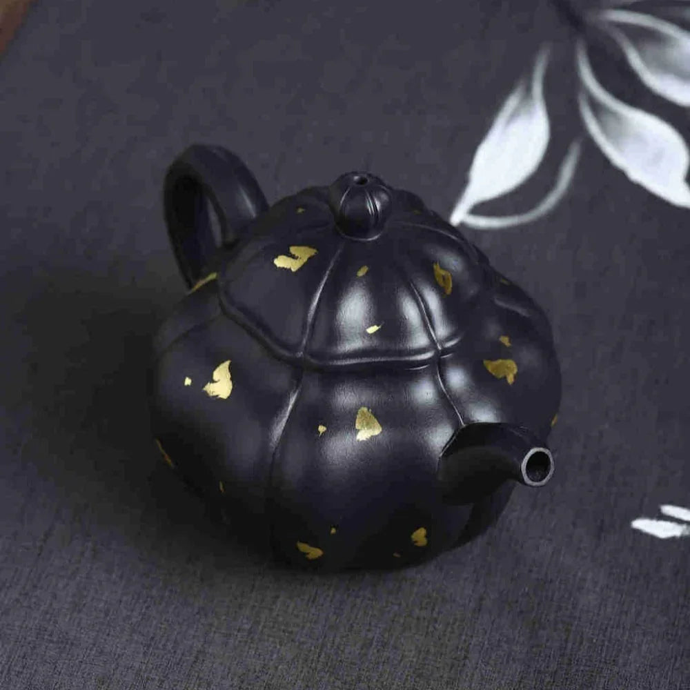 Teko Zisha Yixing Buatan Tangan Sepenuhnya [Golden Lotus Seed Pot] (Shi Huang - 300ml)