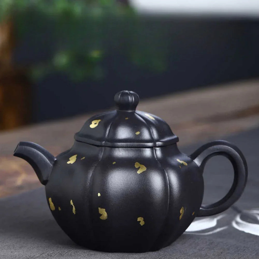 Teko Zisha Yixing Buatan Tangan Sepenuhnya [Golden Lotus Seed Pot] (Shi Huang - 300ml)