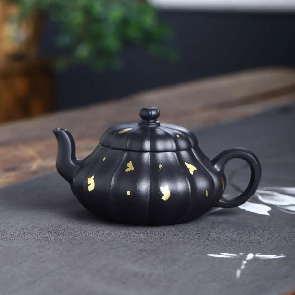 Teko Zisha Yixing Buatan Tangan Sepenuhnya [Golden Yuru Pot] (ShI Huang - 280ml)