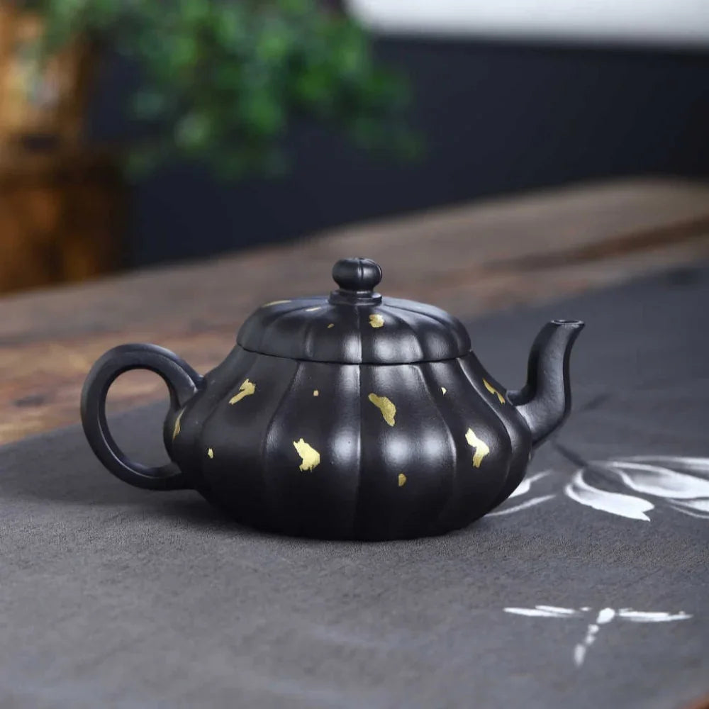 Teko Zisha Yixing Buatan Tangan Sepenuhnya [Golden Yuru Pot] (ShI Huang - 280ml)