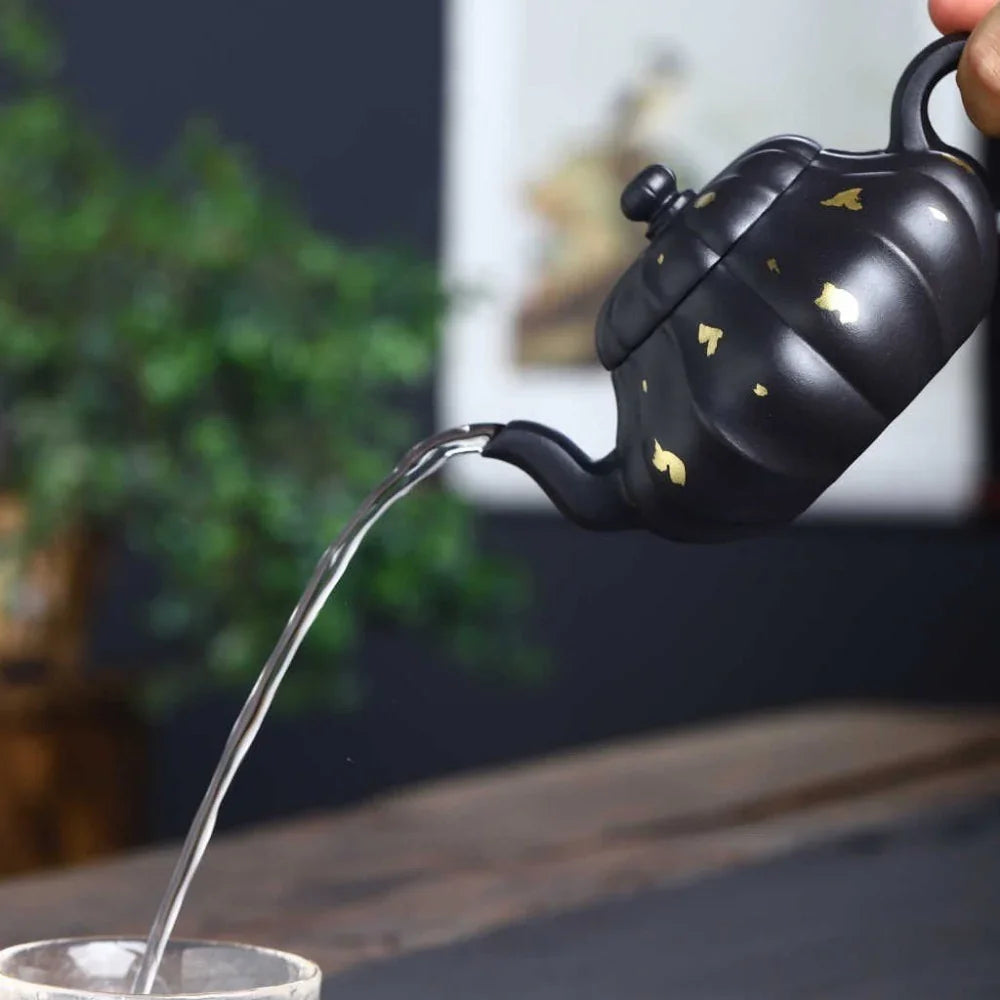 Teko Zisha Yixing Buatan Tangan Sepenuhnya [Golden Yuru Pot] (ShI Huang - 280ml)