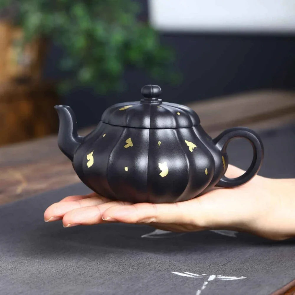 Teko Zisha Yixing Buatan Tangan Sepenuhnya [Golden Yuru Pot] (ShI Huang - 280ml)