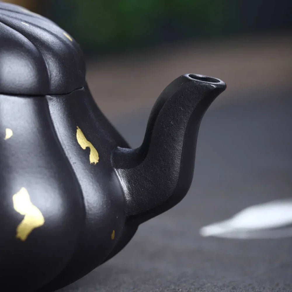 Teko Zisha Yixing Buatan Tangan Sepenuhnya [Golden Yuru Pot] (ShI Huang - 280ml)
