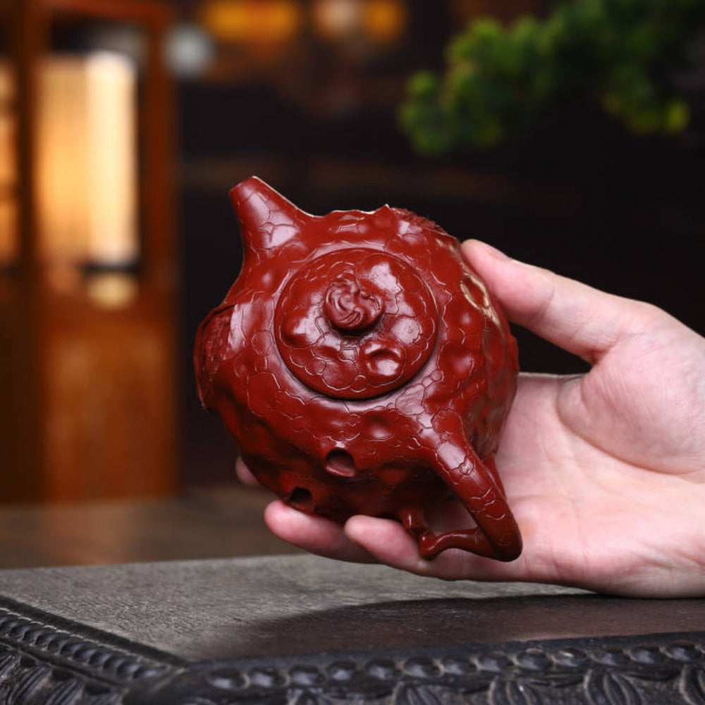 Full Handmade Yixing Zisha Teapot [Gong Chun Pot] (Dahongpao - 250ml) - YIQIN TEA HOUSE | yiqinteahouse.com | 200-250ml, full handmade zisha teapot, new arrival, teapot, teaware