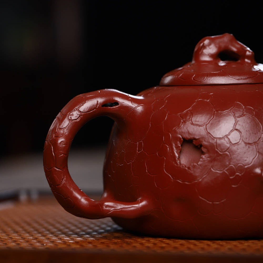 Full Handmade Yixing Zisha Teapot [Gong Chun Pot] (Dahongpao - 280ml) - YIQIN TEA HOUSE | yiqinteahouse.com | 200-300ml, full handmade zisha teapot, new arrival, teapot, teaware