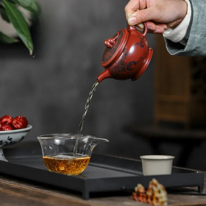 Full Handmade Yixing Zisha Teapot [Good Fortune] (Long Xue Sha - 200ml) - YIQIN TEA HOUSE | yiqinteahouse.com | 200-300ml, full handmade zisha teapot, teapot, teaware