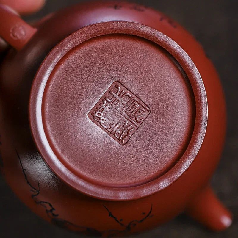 Full Handmade Yixing Zisha Teapot [Good Fortune] (Long Xue Sha - 200ml) - YIQIN TEA HOUSE | yiqinteahouse.com | 200-300ml, full handmade zisha teapot, teapot, teaware