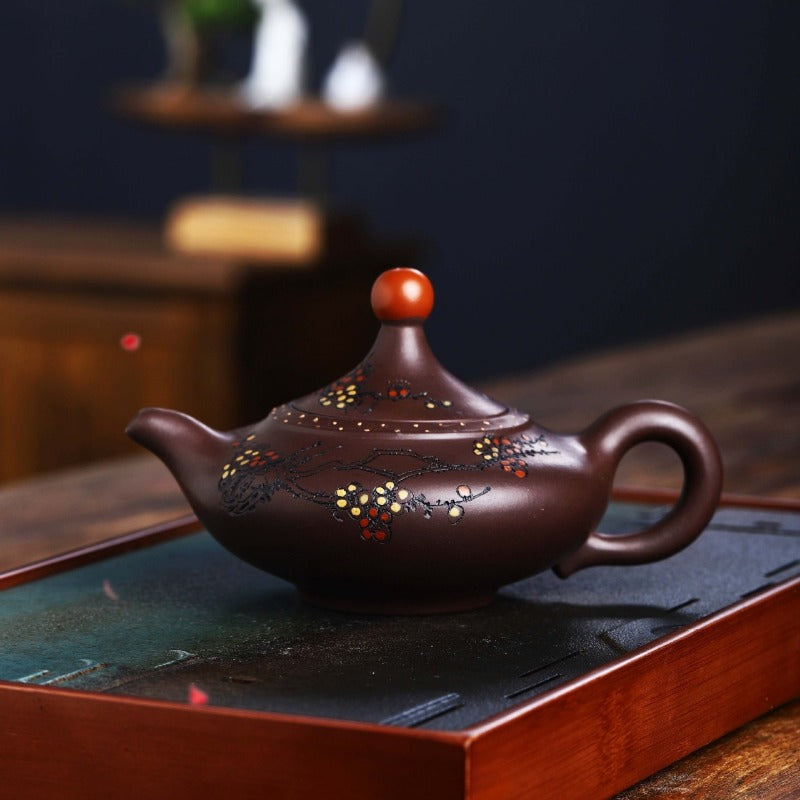 Full Handmade Yixing Zisha Teapot [Good Luck] (Lao Zi Ni - 270ml) - YIQIN TEA HOUSE | yiqinteahouse.com | 200-300ml, full handmade zisha teapot, new arrival, teapot, teaware