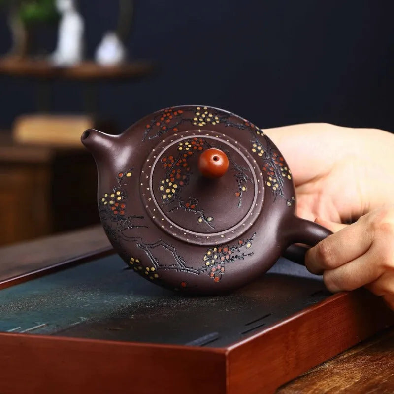 Full Handmade Yixing Zisha Teapot [Good Luck] (Lao Zi Ni - 270ml) - YIQIN TEA HOUSE | yiqinteahouse.com | 200-300ml, full handmade zisha teapot, new arrival, teapot, teaware