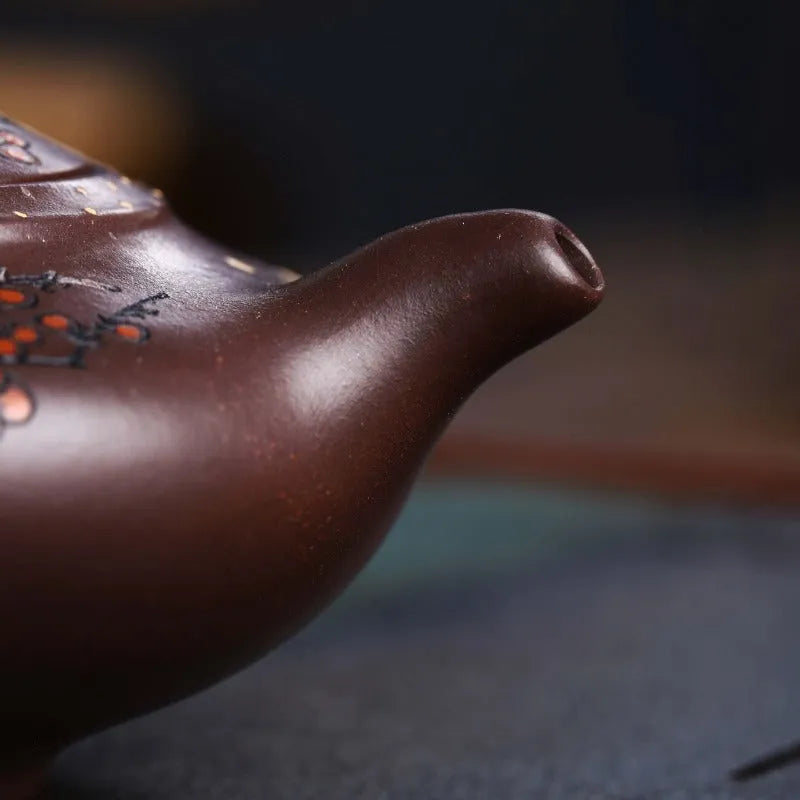 Full Handmade Yixing Zisha Teapot [Good Luck] (Lao Zi Ni - 270ml) - YIQIN TEA HOUSE | yiqinteahouse.com | 200-300ml, full handmade zisha teapot, new arrival, teapot, teaware